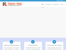 Tablet Screenshot of haaseandlong.com